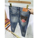 Louis Vuitton Back Pocket Pumpkin Pattern Jeans