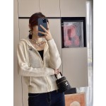 MIU MIU 23 PRE Autumn New Hooded Zipper Cardigan