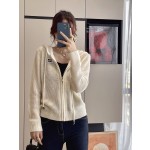 MIU MIU 23 PRE Autumn New Hooded Zipper Cardigan