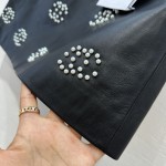 Chanel Small Fragrance Pearl Button Logo Temperament Half Dress