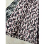 CHANEL High Order Handmade Square Sequin Twill Soft Wool Stand Neck Coat