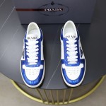 Prada calf leather stitching, hand stitched marker line shoes