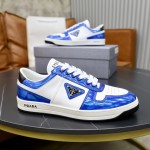Prada calf leather stitching, hand stitched marker line shoes