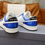 Prada calf leather stitching, hand stitched marker line shoes