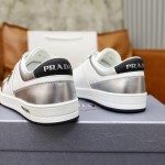 Prada calf leather stitching, hand stitched marker line shoes