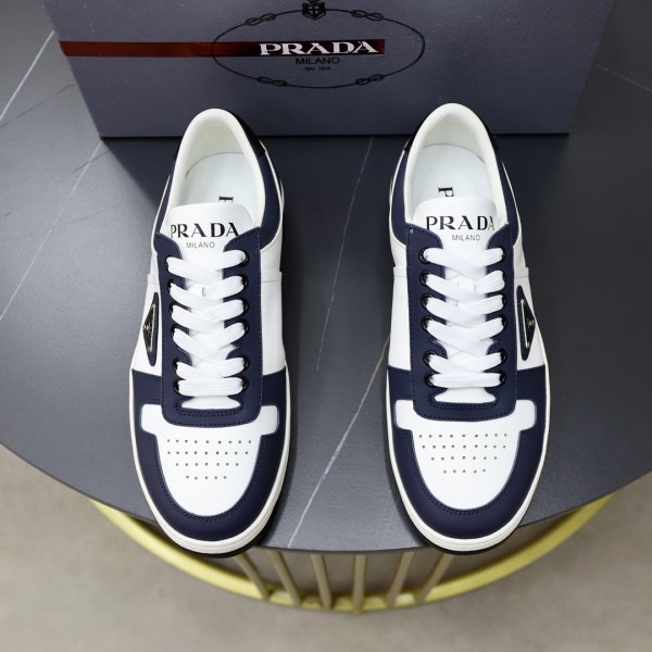 Prada calf leather stitching, hand stitched marker line shoes
