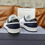 Prada calf leather stitching, hand stitched marker line shoes