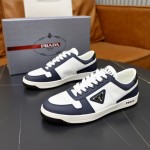 Prada calf leather stitching, hand stitched marker line shoes