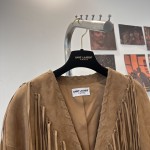 Saint Laurent imported suede leather stitching with tassels for decorative tassels made of full leather