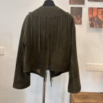 Saint Laurent imported suede leather stitching with tassels for decorative tassels made of full leather