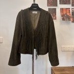 Saint Laurent imported suede leather stitching with tassels for decorative tassels made of full leather