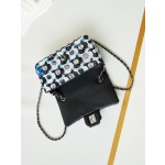 CHANEL 23C Beaded Light Yellow CF Sequin Bag Model AS3965