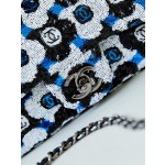 CHANEL 23C Beaded Light Yellow CF Sequin Bag Model AS3965