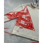 Dior Tassel Triangle Contrast Sweater