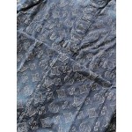 Louis Vuitton Heavy Industry Sheared Old Flower Polo Collar Short Sleeve Denim Coat