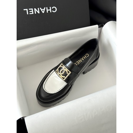 CHANEL thick sole loafers