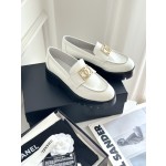 CHANEL thick sole loafers