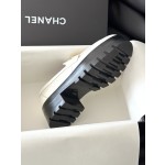 CHANEL thick sole loafers