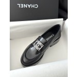 CHANEL thick sole loafers