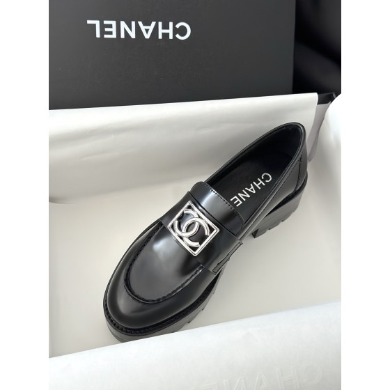 CHANEL thick sole loafers