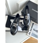 CHANEL thick sole loafers