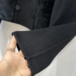 Prada Handmade Fur Pocket Double sided Cashmere Short Coat