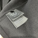 Prada Handmade Fur Pocket Double sided Cashmere Short Coat