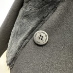 Prada Handmade Fur Pocket Double sided Cashmere Short Coat
