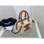 Celine Small Boston Canvas Leather Model: 113773