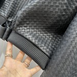 Bottega Veneta Andiamo Woven Sheepskin Jacket Coat