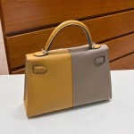 Kellymini 19cm Three Panel Color Ck18 Elephant Grey/2S Sesame Inner Panel Deep Sea Blue Silver Button