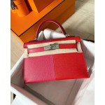 Mini Kelly Second Generation Three Block Color i6 Ultimate Pink 💞 S3 Heart Red ❤️  🔥 Built-in B3 Tanzanian Blue