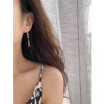 Hermes Pig Nose Asymmetric Tassel Earrings