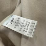 FENDI 23 Autumn/Winter New Product Color Block Hooded Cape Coat