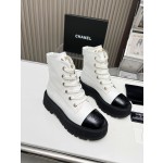 CHANEL strap design boots