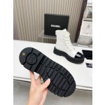 CHANEL strap design boots