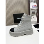 CHANEL strap design boots