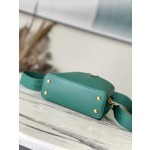 𝐋𝐎𝐔𝐈𝐒𝐕𝐔𝐈𝐓𝐓𝐎𝐍 M59434 dark green gold buckle mini This Capuchines mini handbag