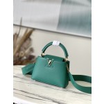 𝐋𝐎𝐔𝐈𝐒𝐕𝐔𝐈𝐓𝐓𝐎𝐍 M59434 dark green gold buckle mini This Capuchines mini handbag