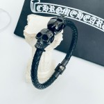 Crow Heart Skull Skin Rope Bracelet