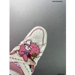 Official website Double Lace Up Casual Running Shoes Leather Red Blue Fluorescent Green Skeleton Bird