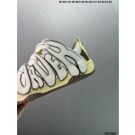 Official website Double Lace Up Casual Running Shoes Leather Red Blue Fluorescent Green Skeleton Bird