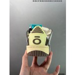 Official website Double Lace Up Casual Running Shoes Leather Red Blue Fluorescent Green Skeleton Bird