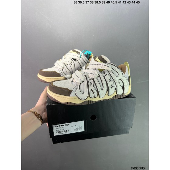 Official website Double Lace Up Casual Running Shoes Leather Red Blue Fluorescent Green Skeleton Bird