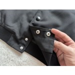 Prada black twill wool jacket