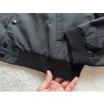 Prada black twill wool jacket