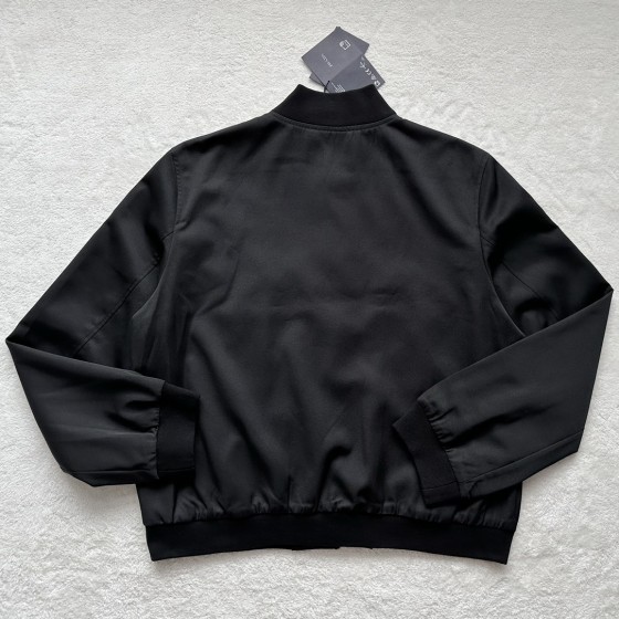 Prada black twill wool jacket