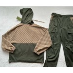 GUCCI jacquard canvas patchwork set • outerwear