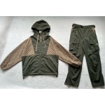 GUCCI jacquard canvas patchwork set • outerwear
