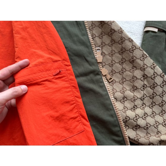 GUCCI jacquard canvas patchwork set • outerwear